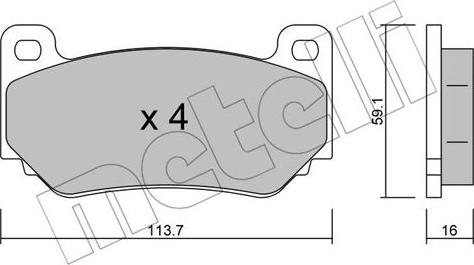 Metelli 22-0391-0 - Jarrupala, levyjarru inparts.fi