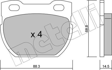 Metelli 22-0354-0 - Jarrupala, levyjarru inparts.fi