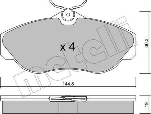 Metelli 22-0350-0 - Jarrupala, levyjarru inparts.fi