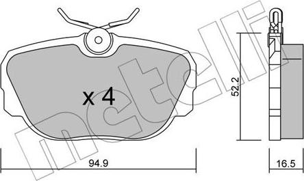 Metelli 22-0351-0 - Jarrupala, levyjarru inparts.fi