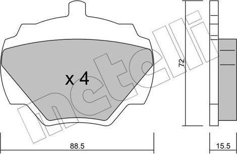 Metelli 22-0353-0 - Jarrupala, levyjarru inparts.fi