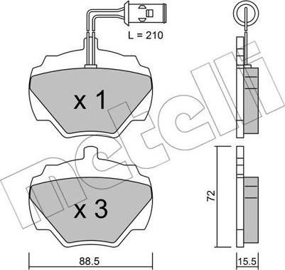 Metelli 22-0353-1 - Jarrupala, levyjarru inparts.fi