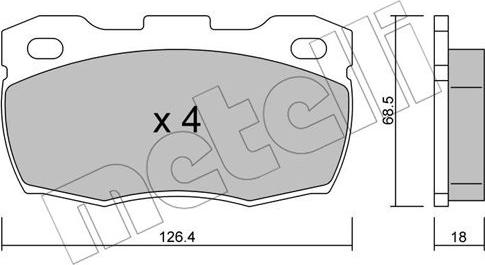 Metelli 22-0352-0 - Jarrupala, levyjarru inparts.fi