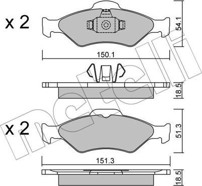 Metelli 22-0315-0 - Jarrupala, levyjarru inparts.fi