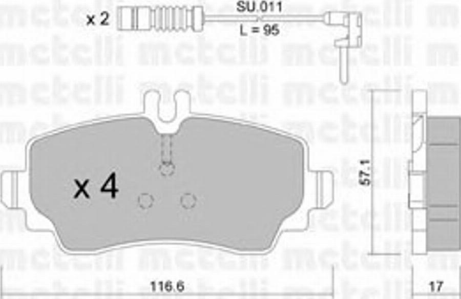 Metelli 22-0310-0K - Jarrupala, levyjarru inparts.fi