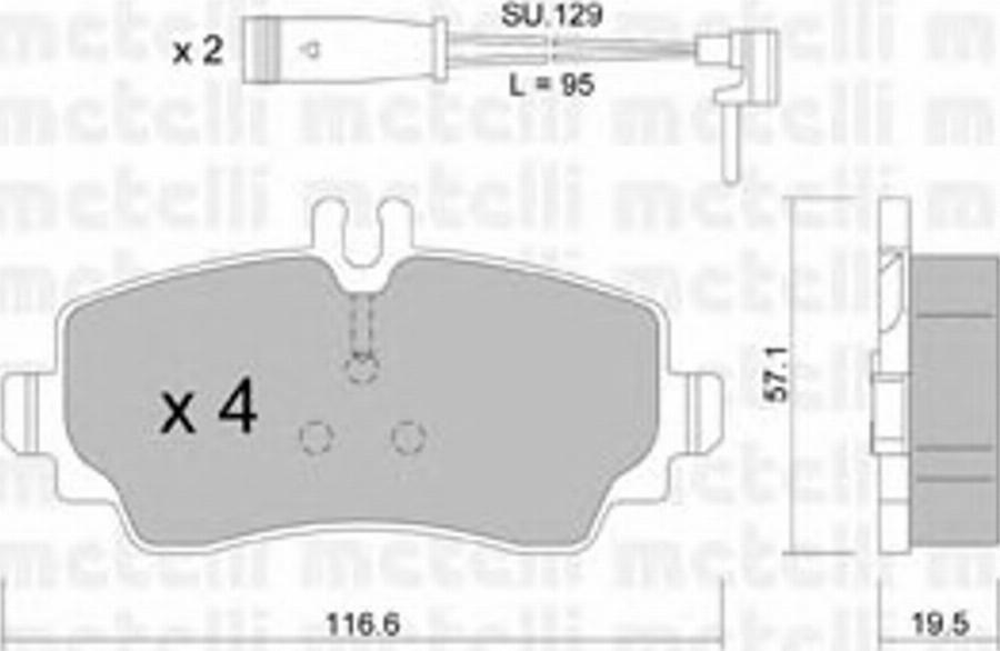 Metelli 2203101K - Jarrupala, levyjarru inparts.fi