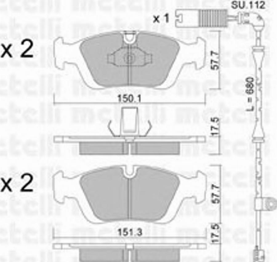 Metelli 22-0312-0K - Jarrupala, levyjarru inparts.fi