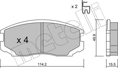 Metelli 22-0382-0 - Jarrupala, levyjarru inparts.fi