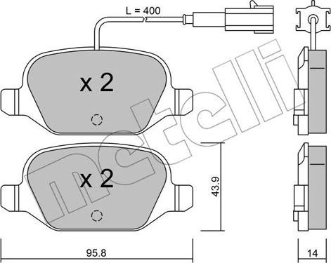 Metelli 22-0324-3 - Jarrupala, levyjarru inparts.fi