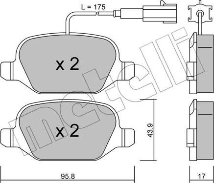 Metelli 22-0323-2 - Jarrupala, levyjarru inparts.fi