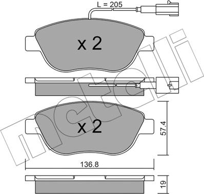 Metelli 22-0322-3 - Jarrupala, levyjarru inparts.fi