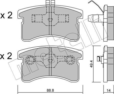 Metelli 22-0378-0 - Jarrupala, levyjarru inparts.fi