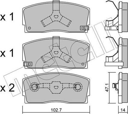 Metelli 22-0240-0 - Jarrupala, levyjarru inparts.fi