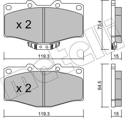 Metelli 22-0242-0 - Jarrupala, levyjarru inparts.fi