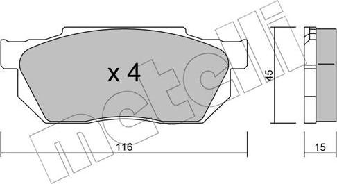 Metelli 22-0247-0 - Jarrupala, levyjarru inparts.fi