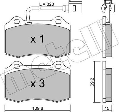 Metelli 22-0251-4 - Jarrupala, levyjarru inparts.fi