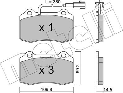 Metelli 22-0251-8 - Jarrupala, levyjarru inparts.fi