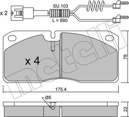 Metelli 22-0269-3K - Jarrupala, levyjarru inparts.fi