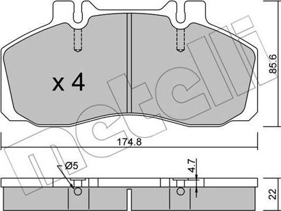 Metelli 22-0266-0 - Jarrupala, levyjarru inparts.fi