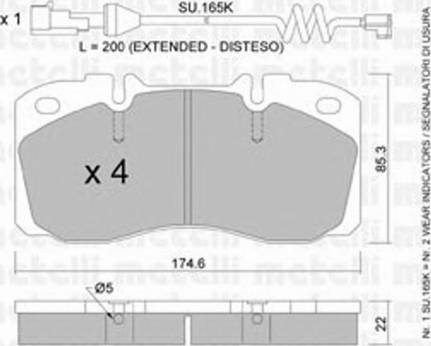 Metelli 2202683K - Jarrupala, levyjarru inparts.fi