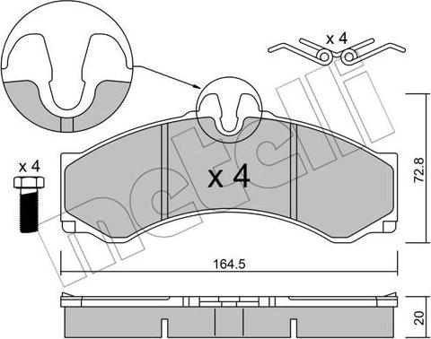 Metelli 22-0262-1 - Jarrupala, levyjarru inparts.fi