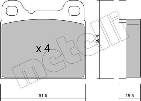 Metelli 22-0200-0 - Jarrupala, levyjarru inparts.fi