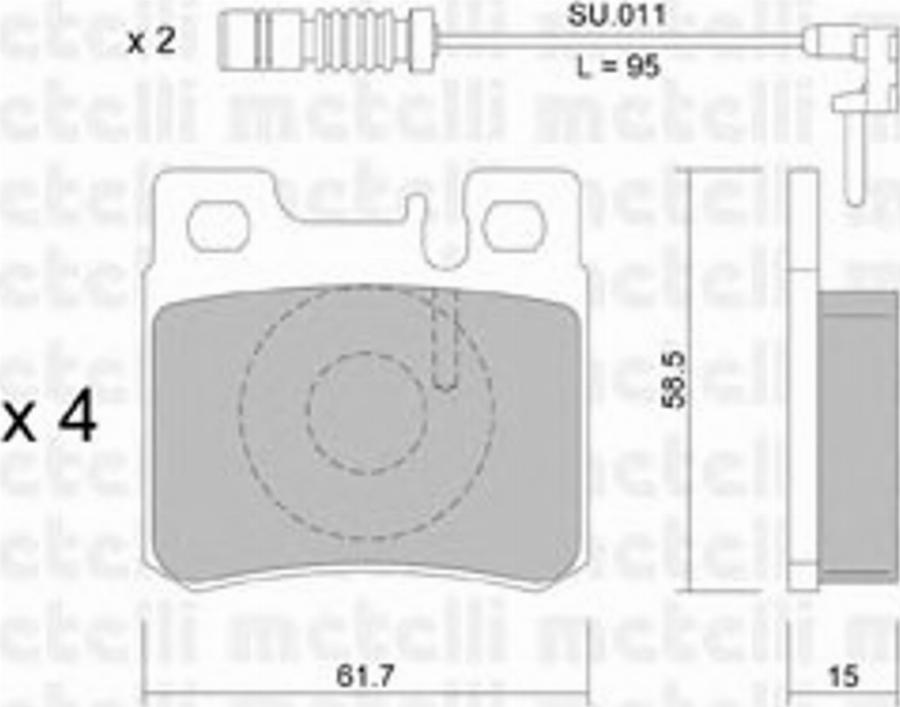 Metelli 22-0203-0K - Jarrupala, levyjarru inparts.fi