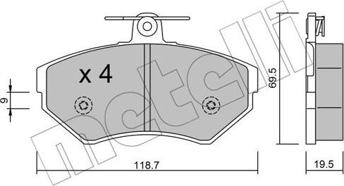 Metelli 22-0215-0 - Jarrupala, levyjarru inparts.fi