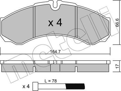 Metelli 22-0212-3 - Jarrupala, levyjarru inparts.fi