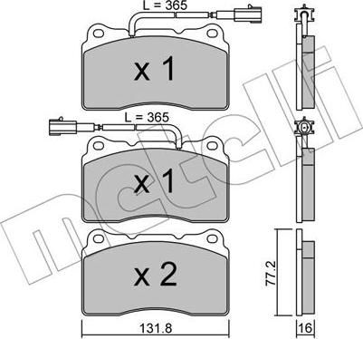 Metelli 22-0288-4 - Jarrupala, levyjarru inparts.fi