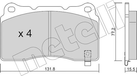 Metelli 22-0288-8 - Jarrupala, levyjarru inparts.fi