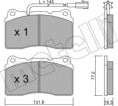 Metelli 22-0288-7 - Jarrupala, levyjarru inparts.fi