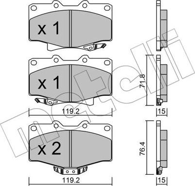 Metelli 22-0282-0 - Jarrupala, levyjarru inparts.fi