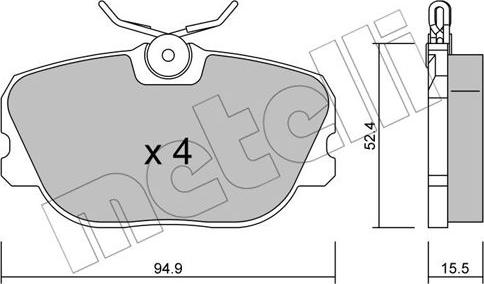 Metelli 22-0235-0 - Jarrupala, levyjarru inparts.fi