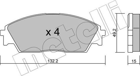 Metelli 22-0236-0 - Jarrupala, levyjarru inparts.fi