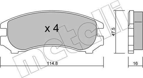 Metelli 22-0230-0 - Jarrupala, levyjarru inparts.fi