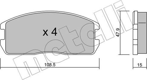 Metelli 22-0238-0 - Jarrupala, levyjarru inparts.fi