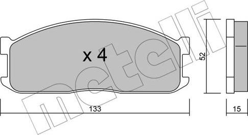 Metelli 22-0232-0 - Jarrupala, levyjarru inparts.fi