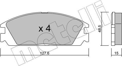 Metelli 22-0237-0 - Jarrupala, levyjarru inparts.fi