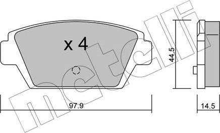 Metelli 22-0226-0 - Jarrupala, levyjarru inparts.fi