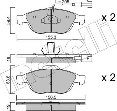 Metelli 22-0220-0 - Jarrupala, levyjarru inparts.fi