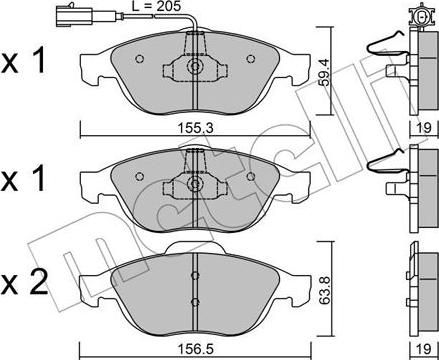 Metelli 22-0220-1 - Jarrupala, levyjarru inparts.fi