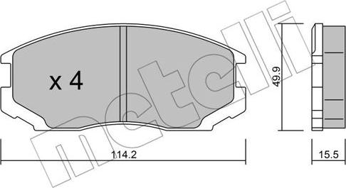 Metelli 22-0221-0 - Jarrupala, levyjarru inparts.fi