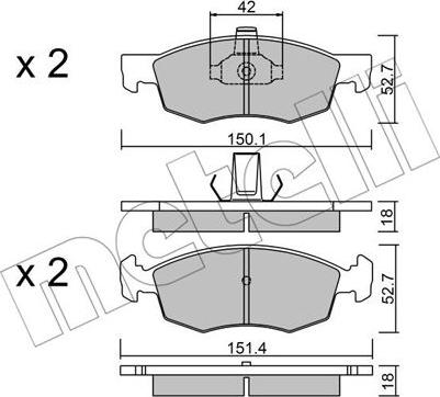 Metelli 22-0274-2 - Öljynsuodatin inparts.fi