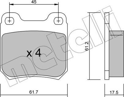 Metelli 22-0275-1 - Jarrupala, levyjarru inparts.fi