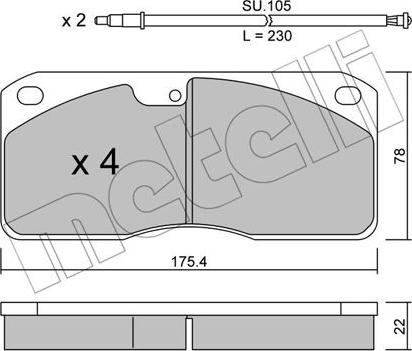 Metelli 22-0270-0K - Jarrupala, levyjarru inparts.fi