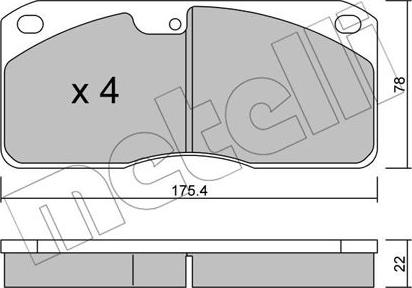 Metelli 22-0270-0 - Jarrupala, levyjarru inparts.fi