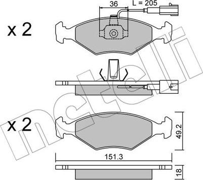 Metelli 22-0273-0 - Jarrupala, levyjarru inparts.fi