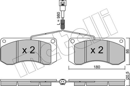 Metelli 22-0272-1 - Jarrupala, levyjarru inparts.fi