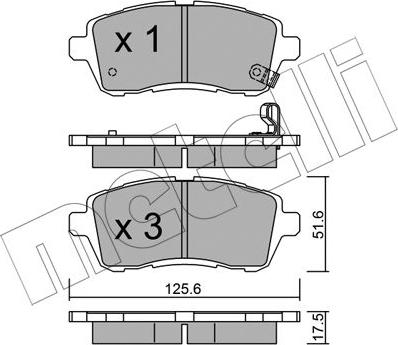 Metelli 22-0793-0 - Öljynsuodatin inparts.fi